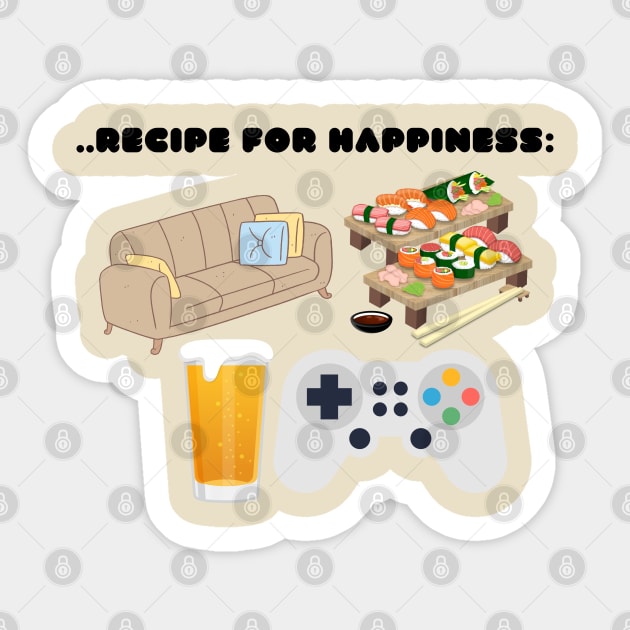 ..Recipe for Happiness Sticker by SimoneSpagnuolo